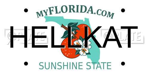 HELLKAT Florida License Plate