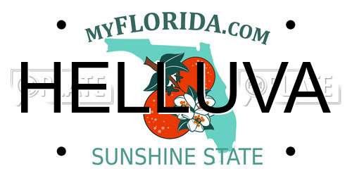 HELLUVA Florida License Plate