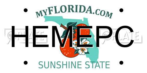 HEMEPC Florida License Plate