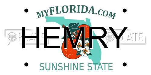 HEMRY Florida License Plate