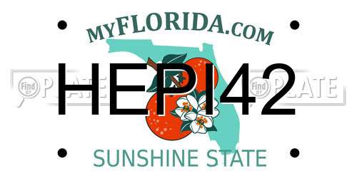 HEPI42 Florida License Plate