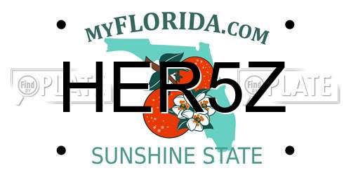 HER5Z Florida License Plate