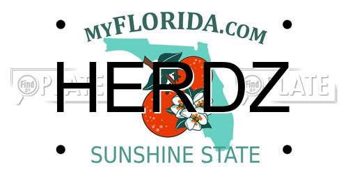 HERDZ Florida License Plate