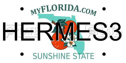 HERMES3 Florida License Plate