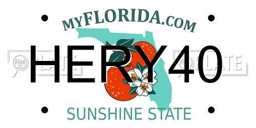 HERY40 Florida License Plate