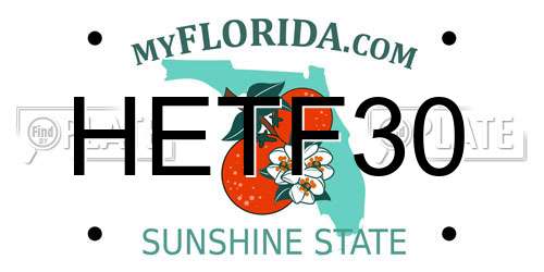 HETF30 Florida License Plate