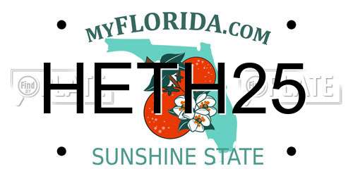 HETH25 Florida License Plate