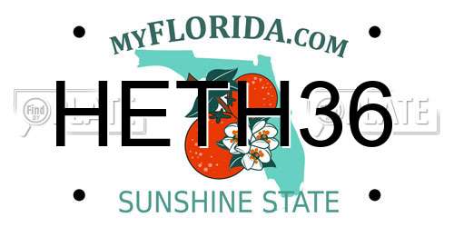 HETH36 Florida License Plate