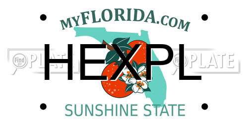 HEXPL Florida License Plate