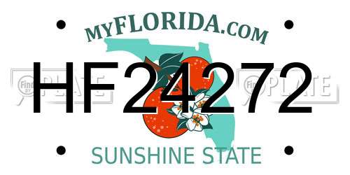 HF24272 Florida License Plate