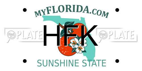 HFK Florida License Plate