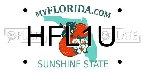 HFL1U Florida License Plate