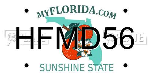 HFMD56 Florida License Plate