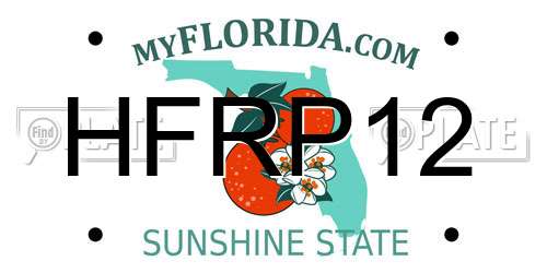 HFRP12 Florida License Plate