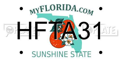 HFTA31 Florida License Plate