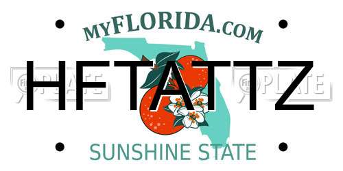 HFTATTZ Florida License Plate