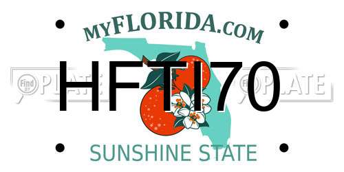 HFTI70 Florida License Plate