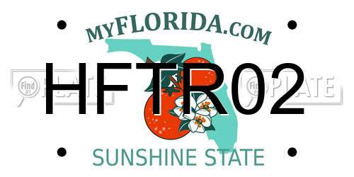 HFTR02 Florida License Plate