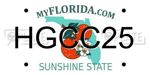 HGCC25 Florida License Plate