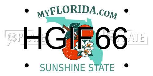 HGIF66 Florida License Plate