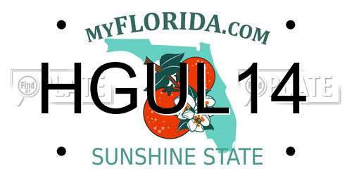 HGUL14 Florida License Plate