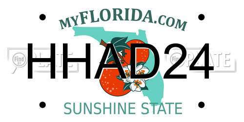 HHAD24 Florida License Plate