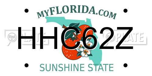 HHC62Z Florida License Plate