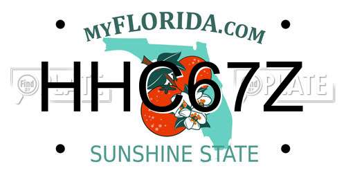 HHC67Z Florida License Plate