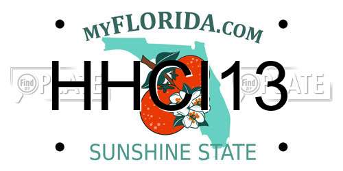 HHCI13 Florida License Plate