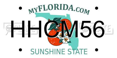 HHCM56 Florida License Plate