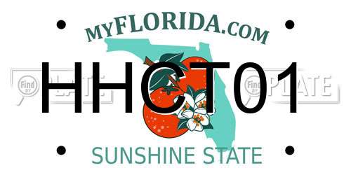 HHCT01 Florida License Plate
