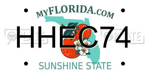 HHEC74 Florida License Plate