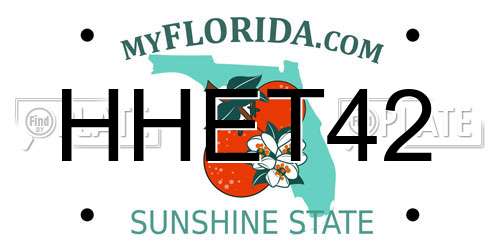 HHET42 Florida License Plate