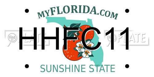 HHFC11 Florida License Plate