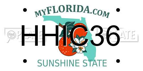 HHIC36 Florida License Plate