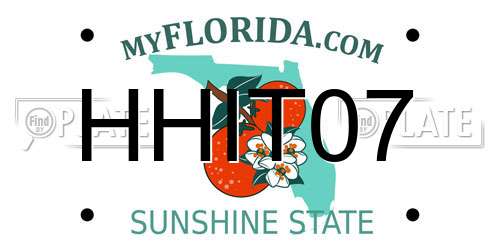 HHIT07 Florida License Plate