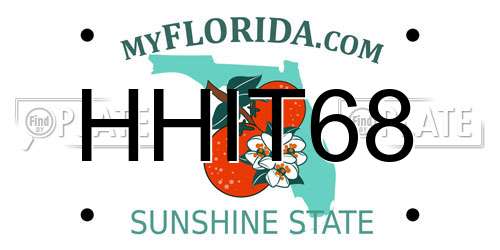 HHIT68 Florida License Plate