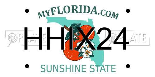 HHIX24 Florida License Plate