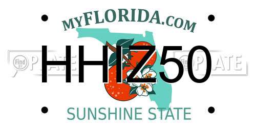 HHIZ50 Florida License Plate
