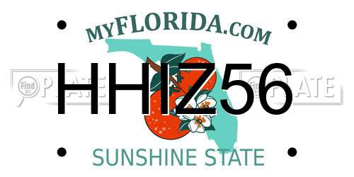 HHIZ56 Florida License Plate