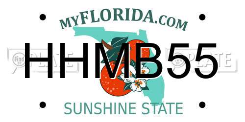 HHMB55 Florida License Plate