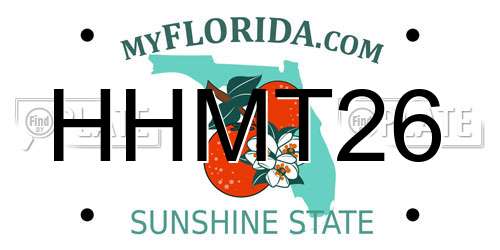 HHMT26 Florida License Plate