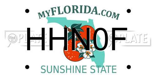 HHN0F Florida License Plate
