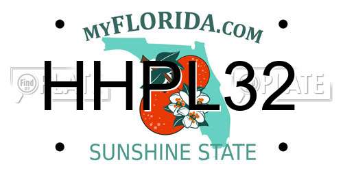 HHPL32 Florida License Plate