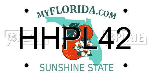 HHPL42 Florida License Plate