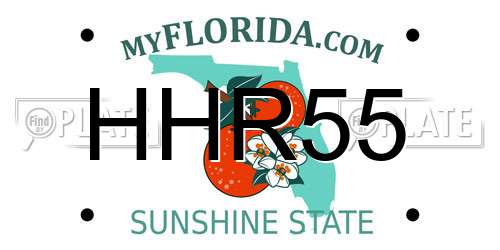 HHR55 Florida License Plate