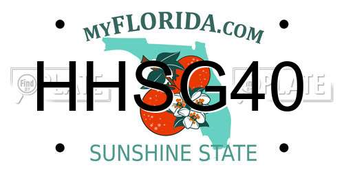 HHSG40 Florida License Plate