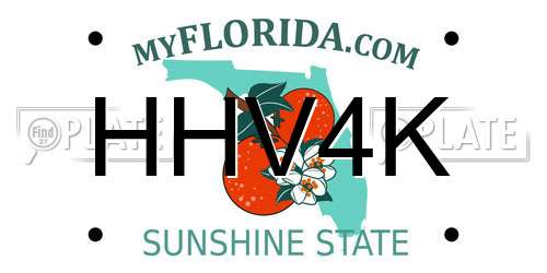 HHV4K Florida License Plate