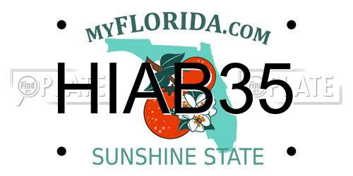 HIAB35 Florida License Plate