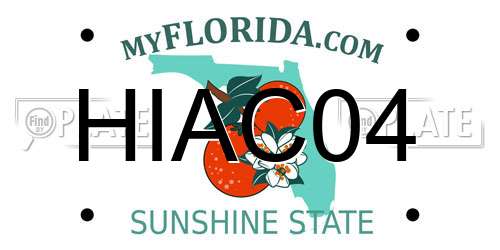 HIAC04 Florida License Plate